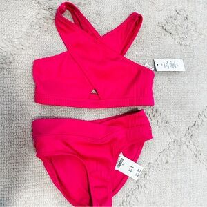 Abercrombie Kids Vibrant Pink Bikini Set NWT